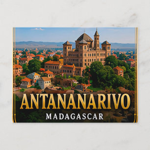 Carte Postale Vues des hauts plateaux d'Antananarivo et patrimoi