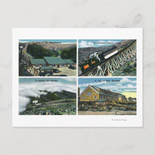 Carte Postale Vues pittoresques du voyage vers le sommet (Devant)