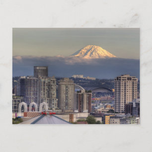 Carte Postale WA, Seattle, Mont Rainier de Kerry Park