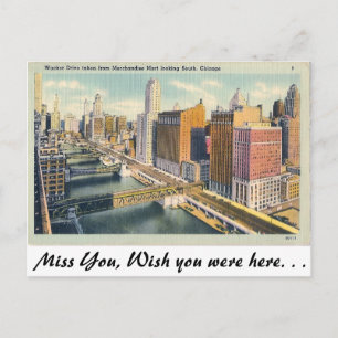 Carte Postale Wacker Drive, Chicago, Illinois