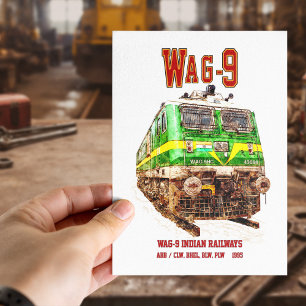 Carte Postale WAG-9 Locomotive. Train de marchandises des chemin