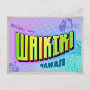 CARTE POSTALE WAIKIKI