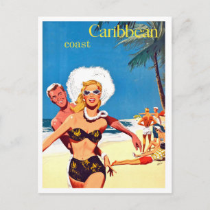 Carte Postale Waikiki, jeunesse heureuse en vacances, voyage vin