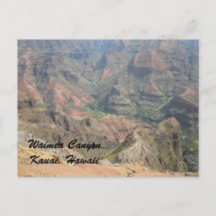 Carte Postale Waimea Canyon Kauai, Hawaii