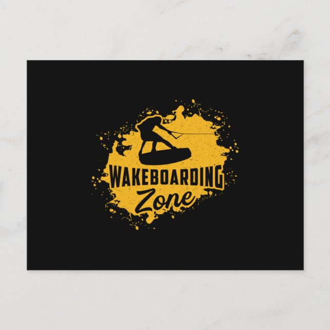 Carte Postale Wakeboard Zone Wake Cable Wakeboard Wakeboard Wake (Devant)
