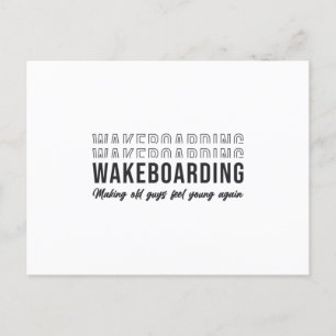 Carte Postale Wakeboarder Wakeboard Rendre les vieux gars se sen