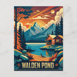 Carte Postale Walden Pond Concord, Massachusetts