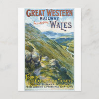 Wales Angleterre Vintage voyage de chemin de fer