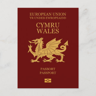 Carte Postale Wales passport