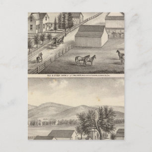 Carte Postale Walker, Résidences de Knittel, fermes