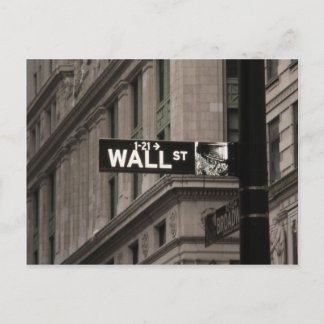 Carte Postale Wall St New York
