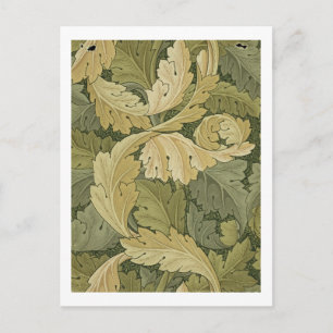 Carte Postale Wallpaper design with Acanthus/Woodland colours, 1