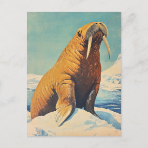 Carte Postale Walrus vintage