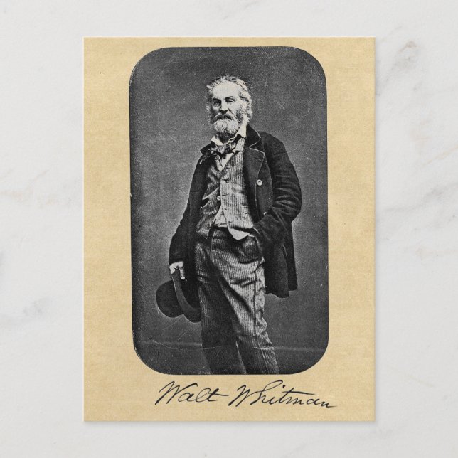 Carte Postale Walt Whitman Age 41 Portrait (Devant)