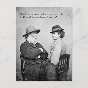 Carte Postale Walt Whitman et Peter Doyle