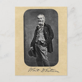 Carte Postale Walt Whitman Feuilles de Grass Frontispiece