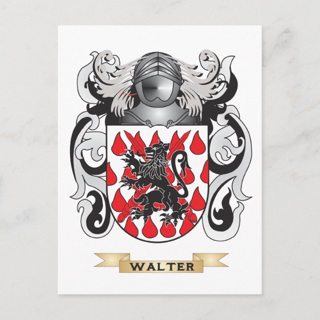 Carte Postale Walter Family Crest (Armoiries) (Devant)