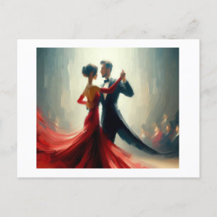 Carte Postale Waltz de Couple Dance,