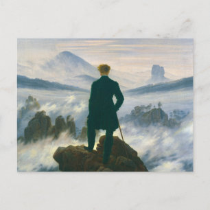 Carte Postale Wanderer above the Sea of Fog by Caspar Friedrich