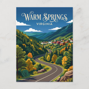 Carte Postale Warm Springs États-Unis