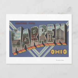 Carte Postale Warren, OhioGrandes lettres ScènesWarren, OH