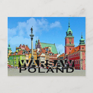 Carte Postale Warsaw