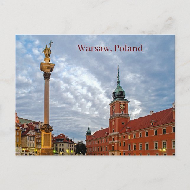 Carte postale Warsaw Pologne (Devant)