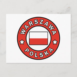 Carte Postale Warszawa Polska