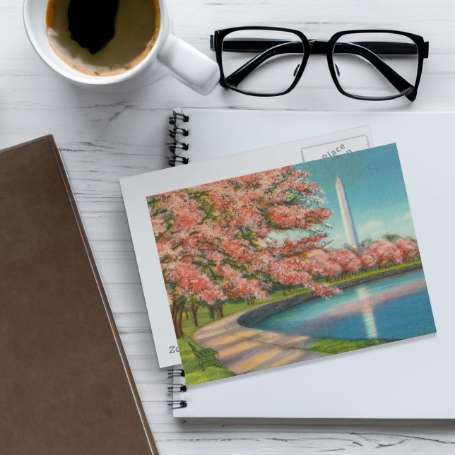 Carte Postale Washington (Postcards on table)