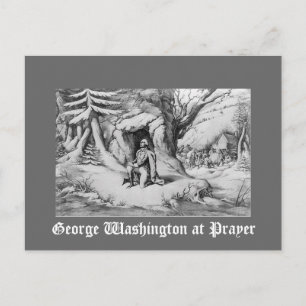 Carte Postale Washington à la prière
