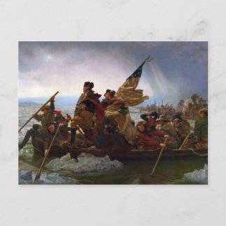 Carte Postale Washington Crossing the Delaware d'Emanuel Leutze