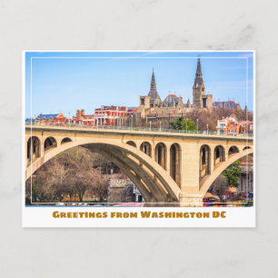 Carte Postale Washington DC Georgetown avec Bridge