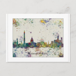 Carte Postale WASHINGTON DC skyline, Washington DC Print