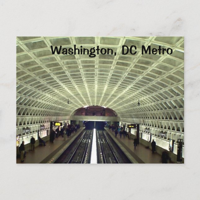 Carte Postale Washington, DC : Station de métro (Devant)
