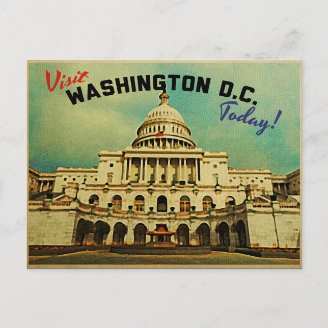 Carte Postale Washington DC Vintage (Devant)