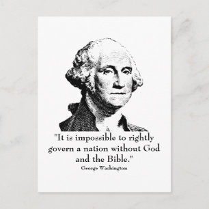 Carte Postale Washington et citations