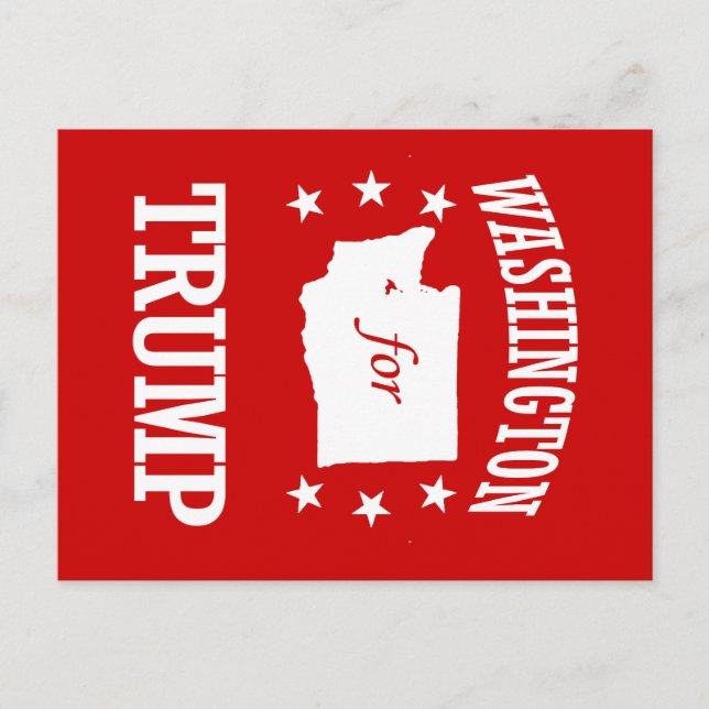 CARTE POSTALE WASHINGTON POUR TRUMP (Devant)