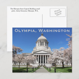 Carte Postale Washington State Capitol Spring Travel
