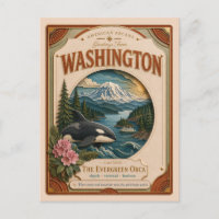 Washington Vintage Paper Cut American Arcana