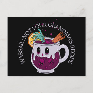 Carte Postale Wassail de Noël zombie