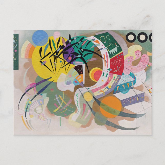 Carte Postale WASSILY KANDINSKY - Courbe dominante (Devant)