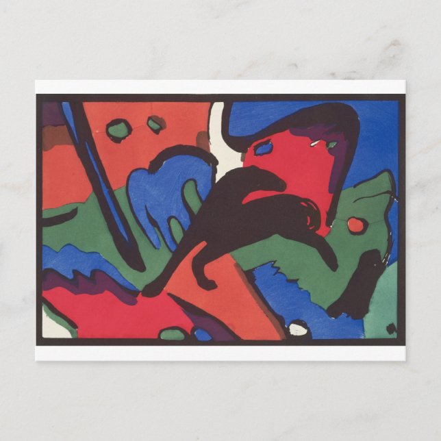 Carte Postale Wassily Kandinsky Franz Marc Blue Rider Peinture (Devant)