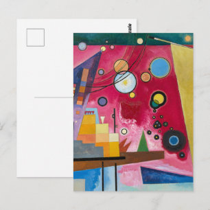 Carte Postale Wassily Kandinsky Schweres Rot 1924 Art Abstrait