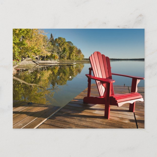 Carte Postale Water | Adirondack Chair at the Lake (Devant)