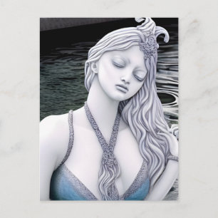 Carte Postale Water Goddess AI Generated Art Postcard