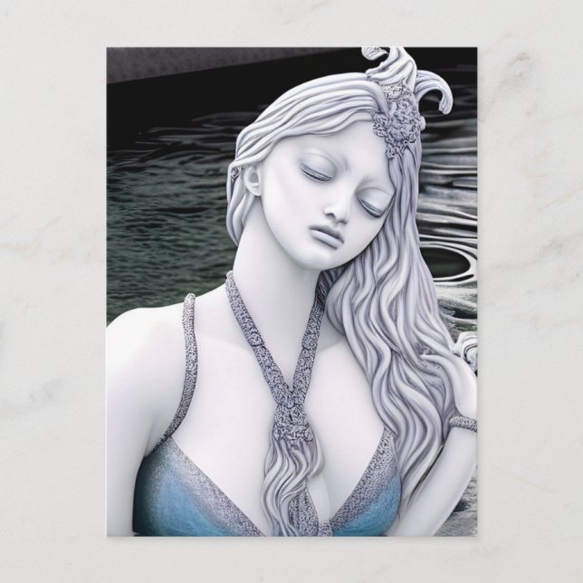 Carte Postale Water Goddess AI Generated Art Postcard (Devant)
