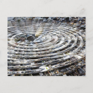 Carte Postale Water Ripple on Pebbles