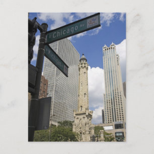 Carte Postale Water Tower, Chicago, Illinois, USA