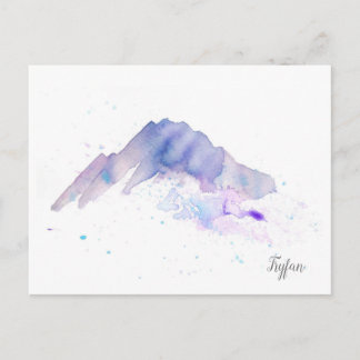 Carte postale Watercolor Mountain - Tryfan