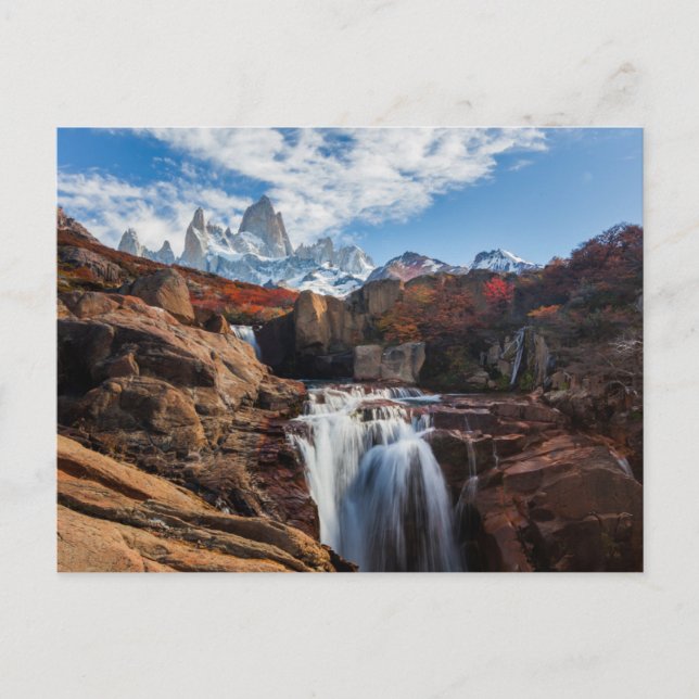 Carte Postale Waterfalls | Fitz Roy Mountain, Argentina (Devant)